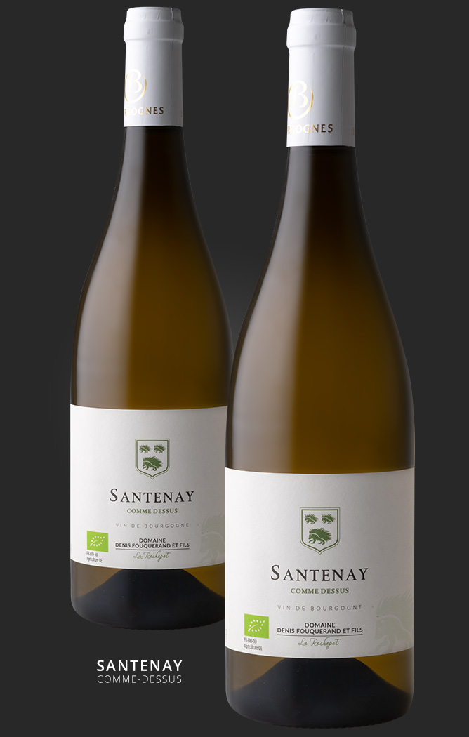 Vin blanc bio Santenay Comme Dessus