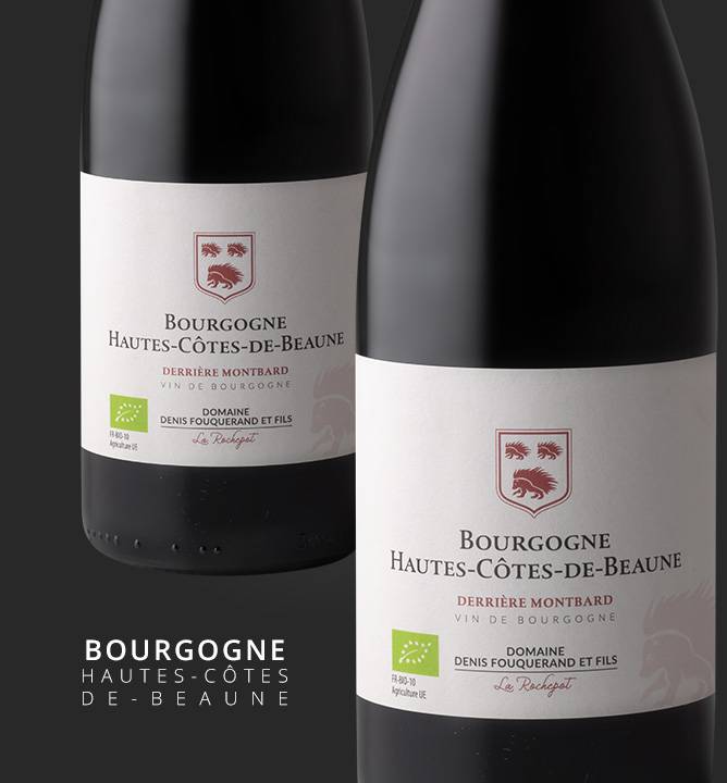 Vin rouge bio Bourgogne Hautes-cotes de Beaune Derriere Montbard